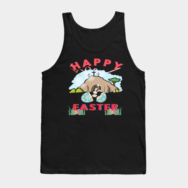 Happy Easter Shirt Retro Easter T-Shirt Gift For Easter Vintage Easter Tee Easter Day Shirt For Women & MEN Easter Decoration Groovy Easter T-Shirt Tank Top by best seller shop